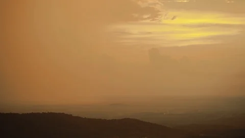 Landscape in a forest post sunset, Karnataka, India 動画素材 118435467