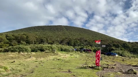 Landscape of Gede Pangrango Mountain Stock Footage 211930669
