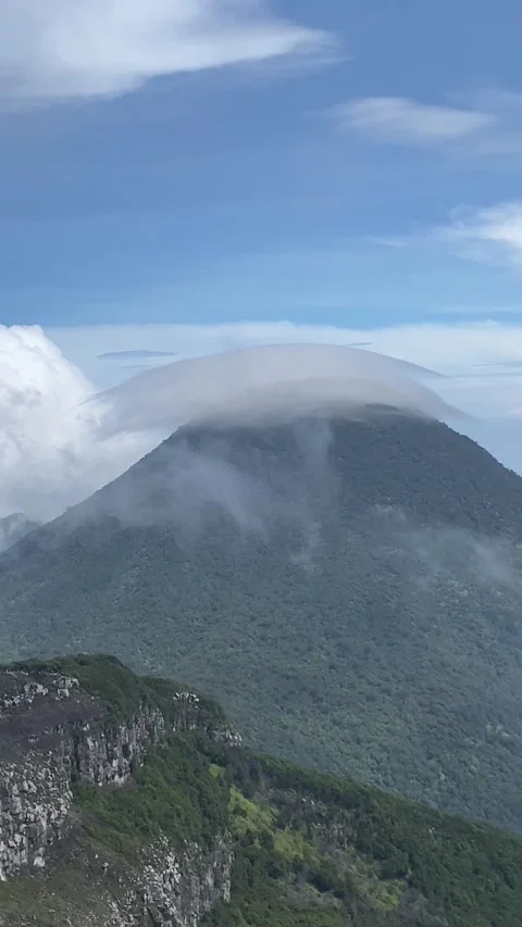 Landscape of Gede Pangrango Mountain Stock Footage 211930924