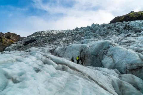 Landscape on a Glacier Stock Photos