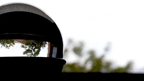 A landscape with a glass ball Stock Footage 278686995