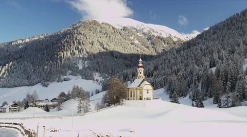 Landscape of Gries am Brenner Stock Footage 62307040