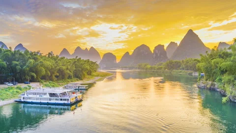 Landscape of Guilin Vídeo Stock 104351348
