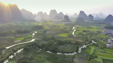 Landscape of Guilin Vídeo Stock 122221097