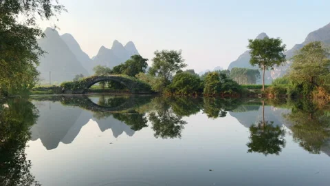 Landscape of Guilin Stockbeeldmateriaal 122223183