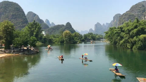 Landscape of Guilin Vídeo Stock 122236757