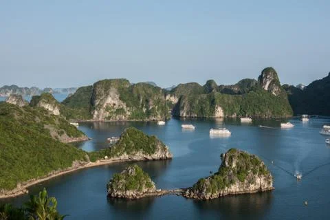 Landscape on Ha Long Bay Stock Photos