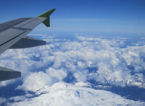 Landscape from the height of the aircraft Stock Photos