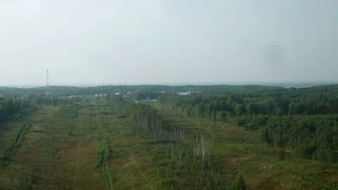 Landscape from a helicopter window Stock-Footage 93169721