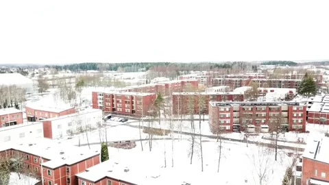 Landscape of Helsinki in Winter Stock Footage 241357788
