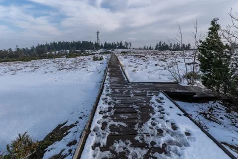 Landscape of the highest point in the Black Forest Hornisgrinde Stock Photos