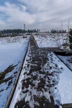 Landscape of the highest point in the Black Forest Hornisgrinde Stock Photos