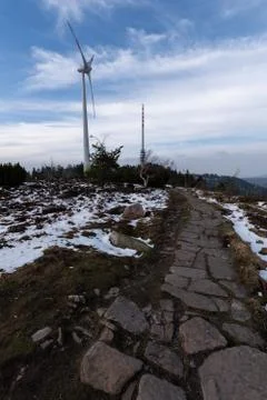 Landscape of the highest point in the Black Forest Hornisgrinde Stock Photos