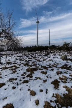 Landscape of the highest point in the Black Forest Hornisgrinde Stock Photos