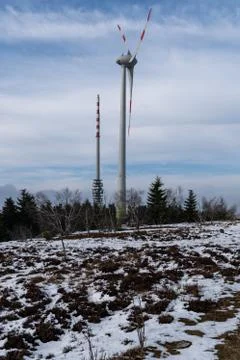 Landscape of the highest point in the Black Forest Hornisgrinde Stock Photos