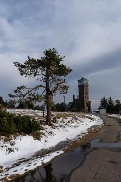 Landscape of the highest point in the Black Forest Hornisgrinde Stock Photos