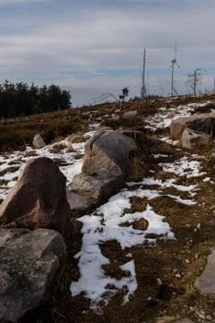Landscape of the highest point in the Black Forest Hornisgrinde Stock Photos