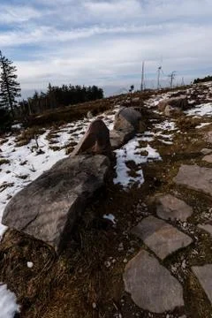Landscape of the highest point in the Black Forest Hornisgrinde Stock Photos
