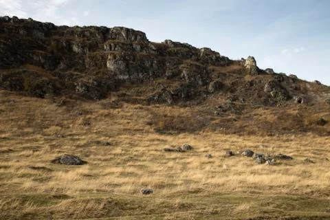 Landscape of a hill. Stock Photos