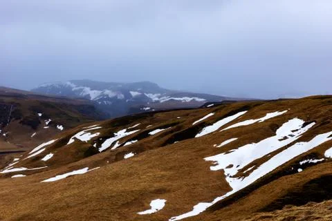 Landscape with hills Stock Photos