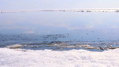 Landscape in the ice land. Stock Footage 119957286