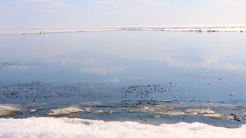 Landscape in the ice land Stock Footage 120007231