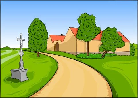 Landscape Illustrazione stock