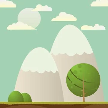 Landscape Illustrazione stock