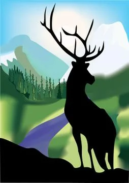 Landscape. Stock Illustration