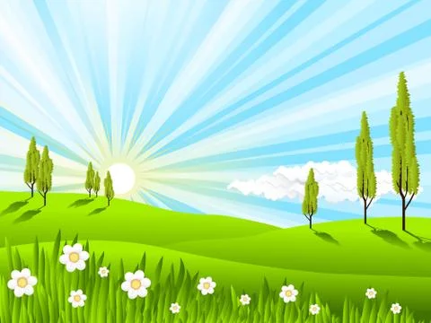 Landscape Stock Illustration