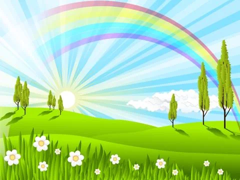 Landscape Illustrazione stock