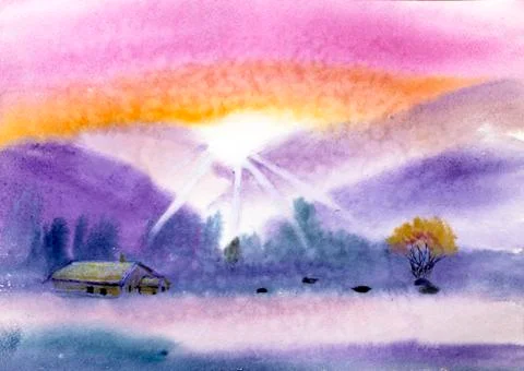 Landscape Illustrazione stock