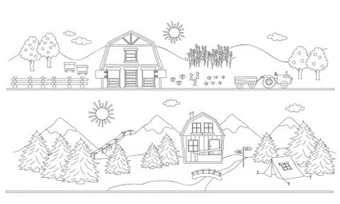 Landscape Stock Illustration