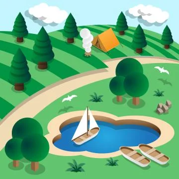 Landscape. Stock Illustration