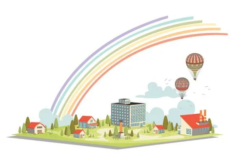 Landscape Ilustración de archivo