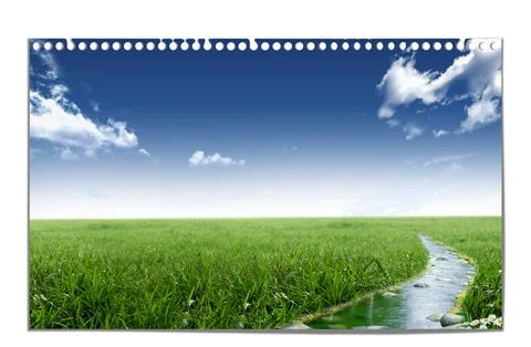 Landscape illustration Stock Photos