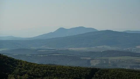 Landscape image from a mountain at daytime Stock Photos