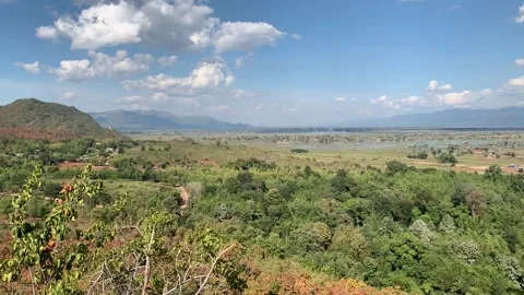 Landscape in Inle Lake Vídeo Stock 343754529