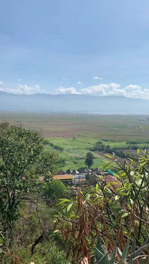 Landscape in Inle Lake Vídeo Stock 343755739