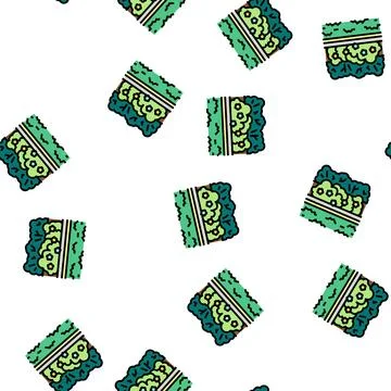 Landscape install vector seamless pattern Stock Illustration
