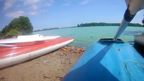 Landscape from the island's border Stock Footage 79618598