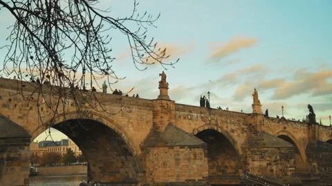 Landscape with Karlov most Stock Footage 243138178