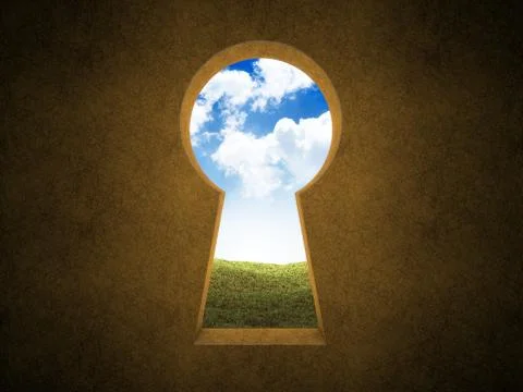 Landscape keyhole Stock Photos