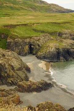 Landscape on Killantringan Lighthouse Stock Photos