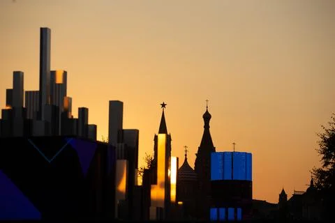 A landscape on the Kremlin Stock Photos