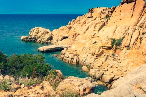Landscape La Maddalena Stock Photos