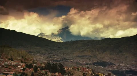 Landscape of La Paz Stock Footage 12761386