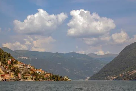 Landscape of Lake Como. Stock Photos
