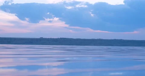 Landscape with lake Stock Footage 138592061