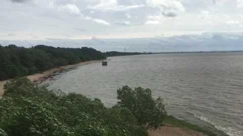 Landscape of the lake Stock Footage 299743334